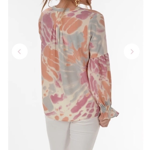 Entro Never Felt So Loved Top In Peach Splatter - Picture 3 of 8